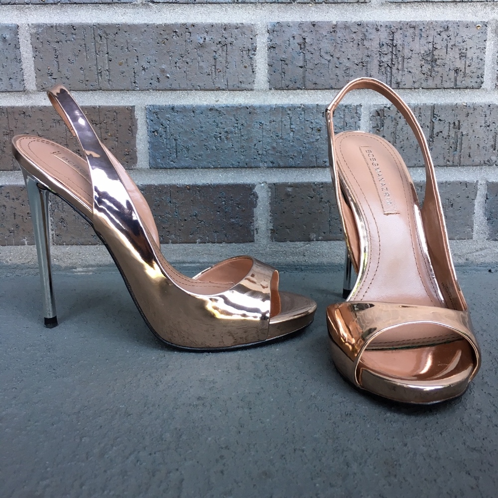 BCBG Maxazria Prue Metallic Leather Pumps